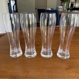 SET OF 4 RIEDEL VIVANT Pilsner 9.5" Crystal Beer Glasses